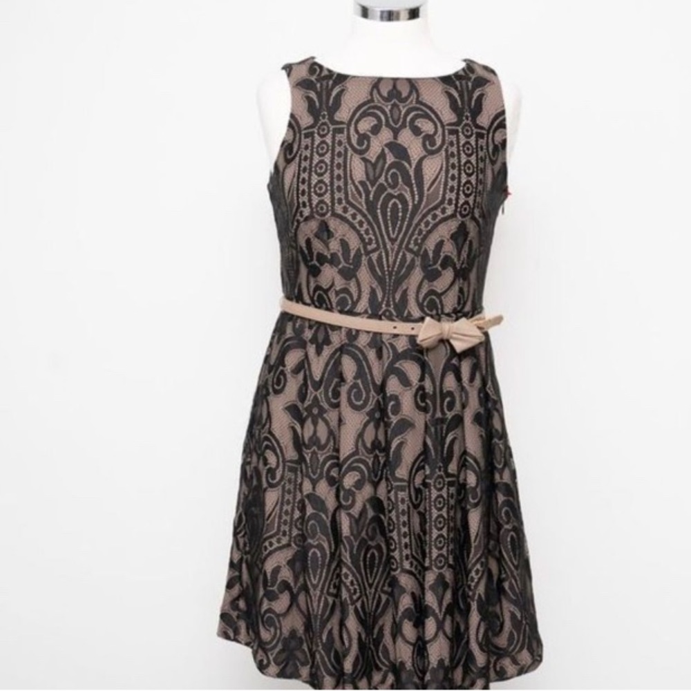 Black lace dress
